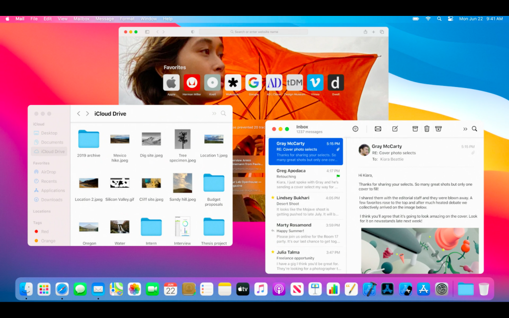 次期MacOS「macOS Big Sur」のインターフェイス
