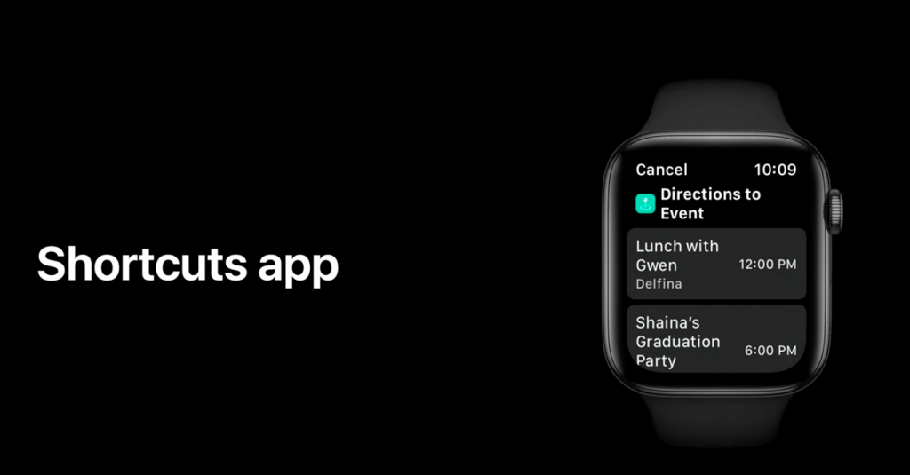 Apple Watch watchOS7 ショートカットアプリ