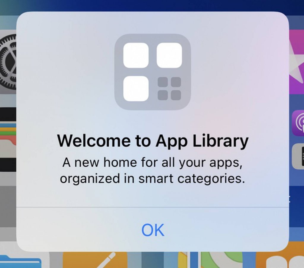 iOS14　アプリライブラリポップアップ表示