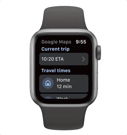 「Apple Watch」用の「Googleマップ」アプリ提供開始