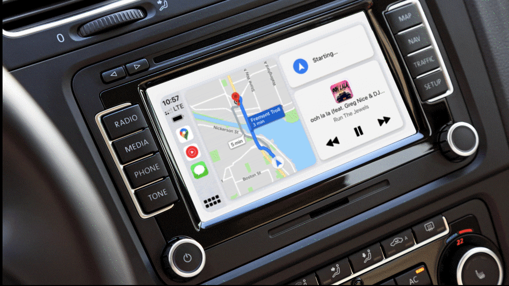 「Googleマップ」アプリをAppleの「CarPlay ダッシュボード」に対応